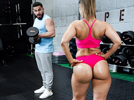 Watch Big Booty Busty Latina Gets Her Fat Pussy Plowed In The Gym video