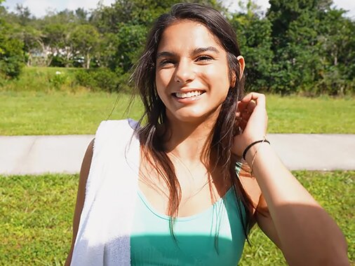 Watch Charming Young Latina Gets Her Pussy Fucked in a Dirty Bus video