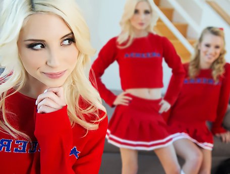 Watch Cute young college girls Piper and Bailey love to play with pussies video