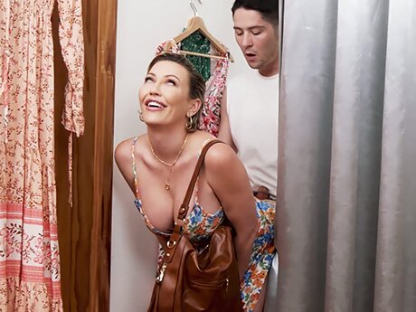 Watch My Stepmom Likes It When I Secretly Fuck Her Big Ass In The Dressing Room video