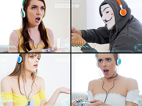 Watch Sidra - Three Charming Gamer Girls Against Impudent Hacker video