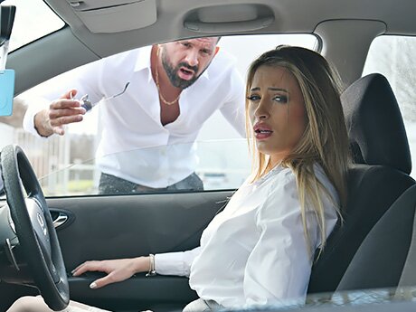 Watch Slim Driver Lady Takes Two Cocks Inside Her Gorgeous Ass video