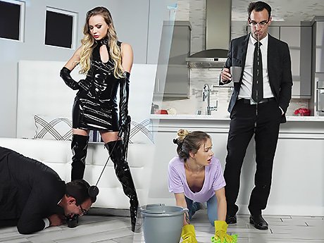 Watch Strict Boss Turns Out Not So Tough When His Maid Claims Her Rights video