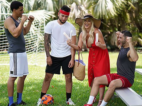 Watch Tricky Soccer Player Damon Fucks Horny Widow's Ass video