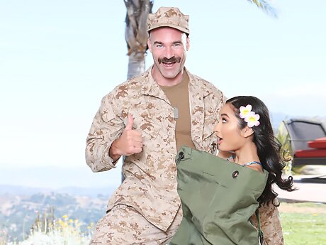 Watch Vietnamese Native Avery Happy To Taste Good Soldier's Big Dick video